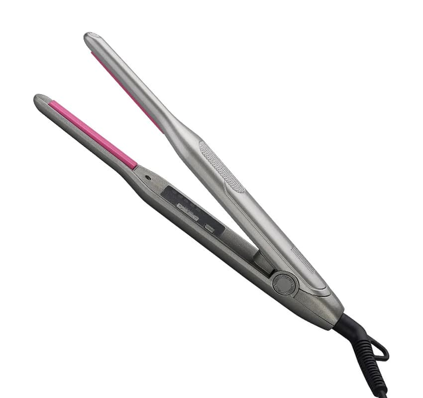 Erviiix Pencil Iron for Short Edges and Hair, 3/10 Inch Small Hair Plate for Men, Mini Ceramic Iron for Pixie and B