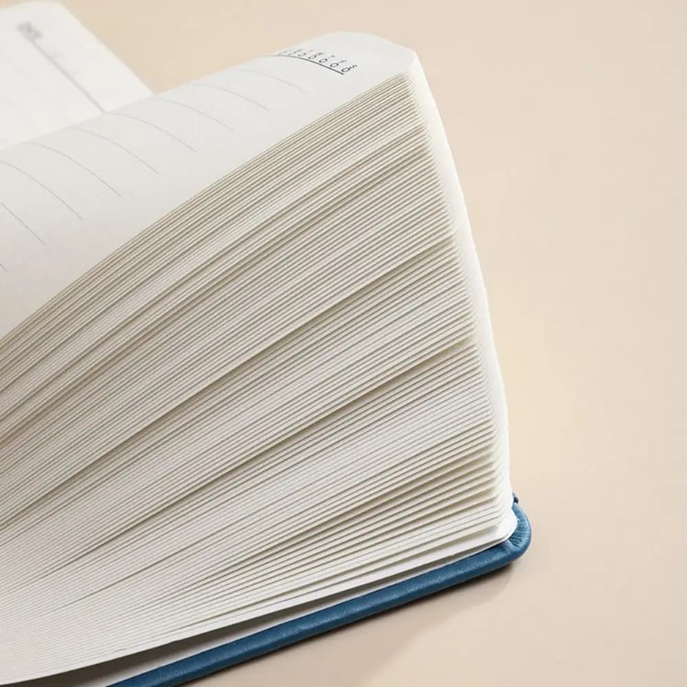 Taccuino A6 con Cinghia, Mini Agenda, Organizer, Blocco Note, Diario, Planner, Blocco Tascabile per Appunti, con Pagine Spesse