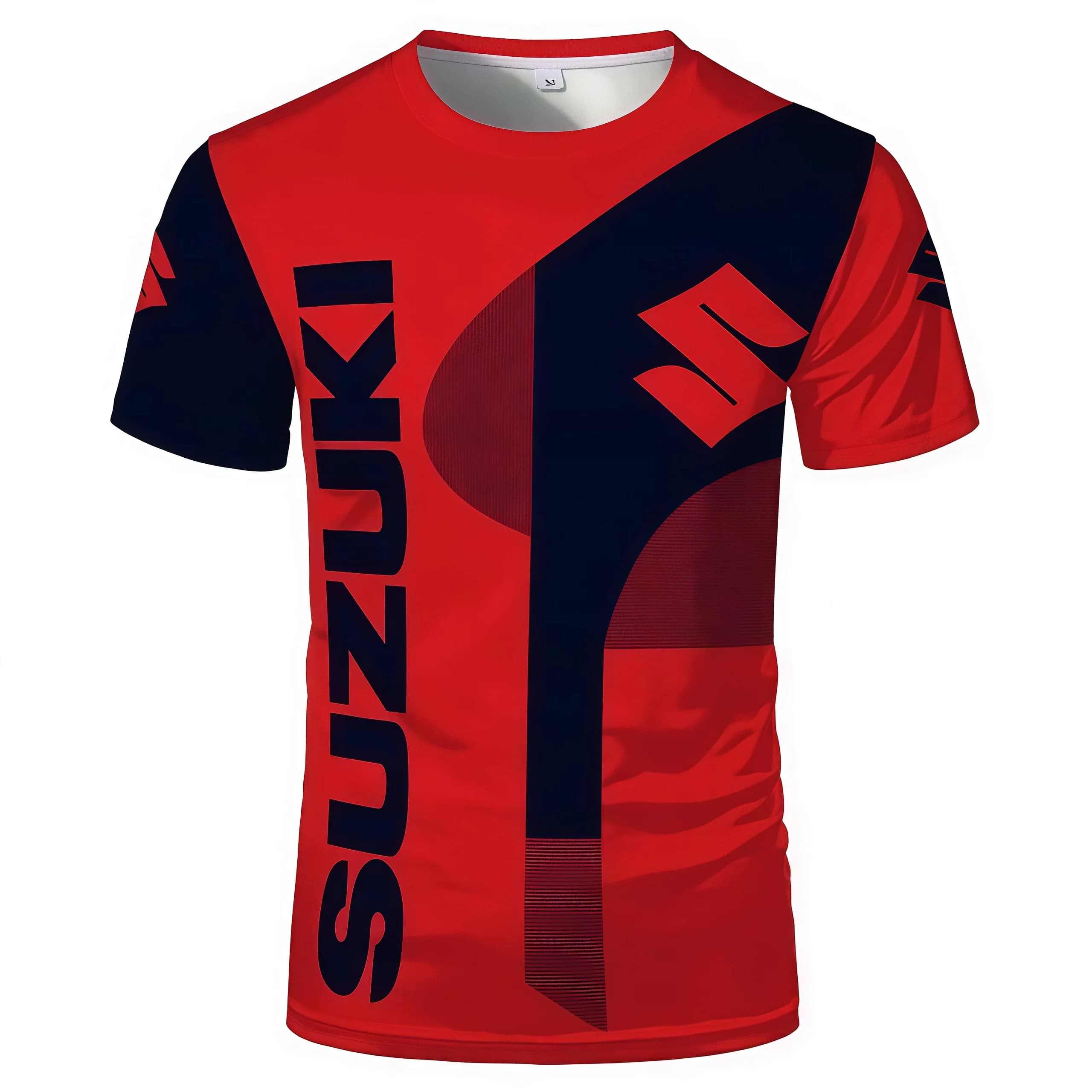 T-shirt da uomo Suzuki stampata in 3D - T-shirt estiva da moto a maniche corte - Abbigliamento da ciclismo traspirante ad asciugatura rapida per adulti da esterno