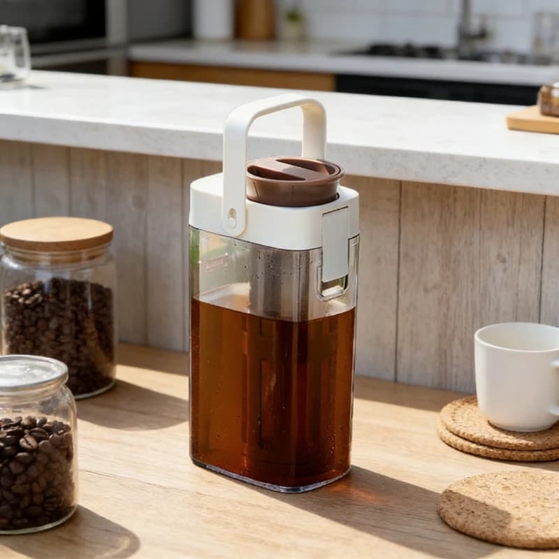 New Minimalist Cold Brew Coffee Maker with Filter Professional Grade Large Capacity Cold Brew Bottle Flower Tea Infuser Pitcher
