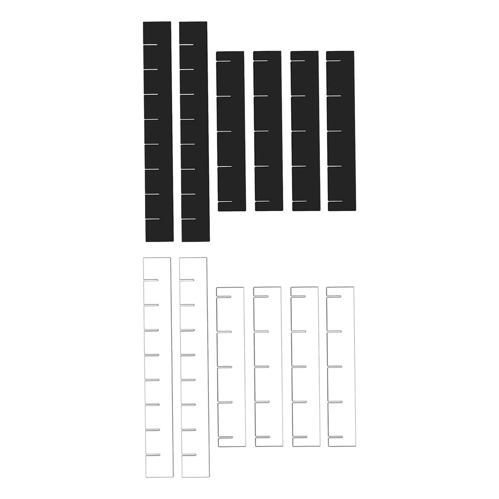 6x Drawer Dividers Organizer Drawer Partition Board for Socks Clothes Makeup
