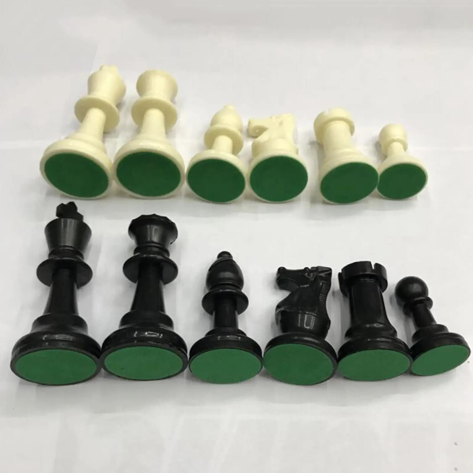 Plastic Chess Pieces Chess Set Pieces Only – No Board, for Replacement of Missing Pieces, 95mm King