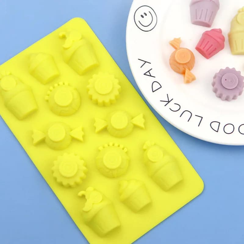 Stampo per cioccolato in Silicone con grafica diversa, stampo per cubetti di ghiaccio fatto in casa XG103