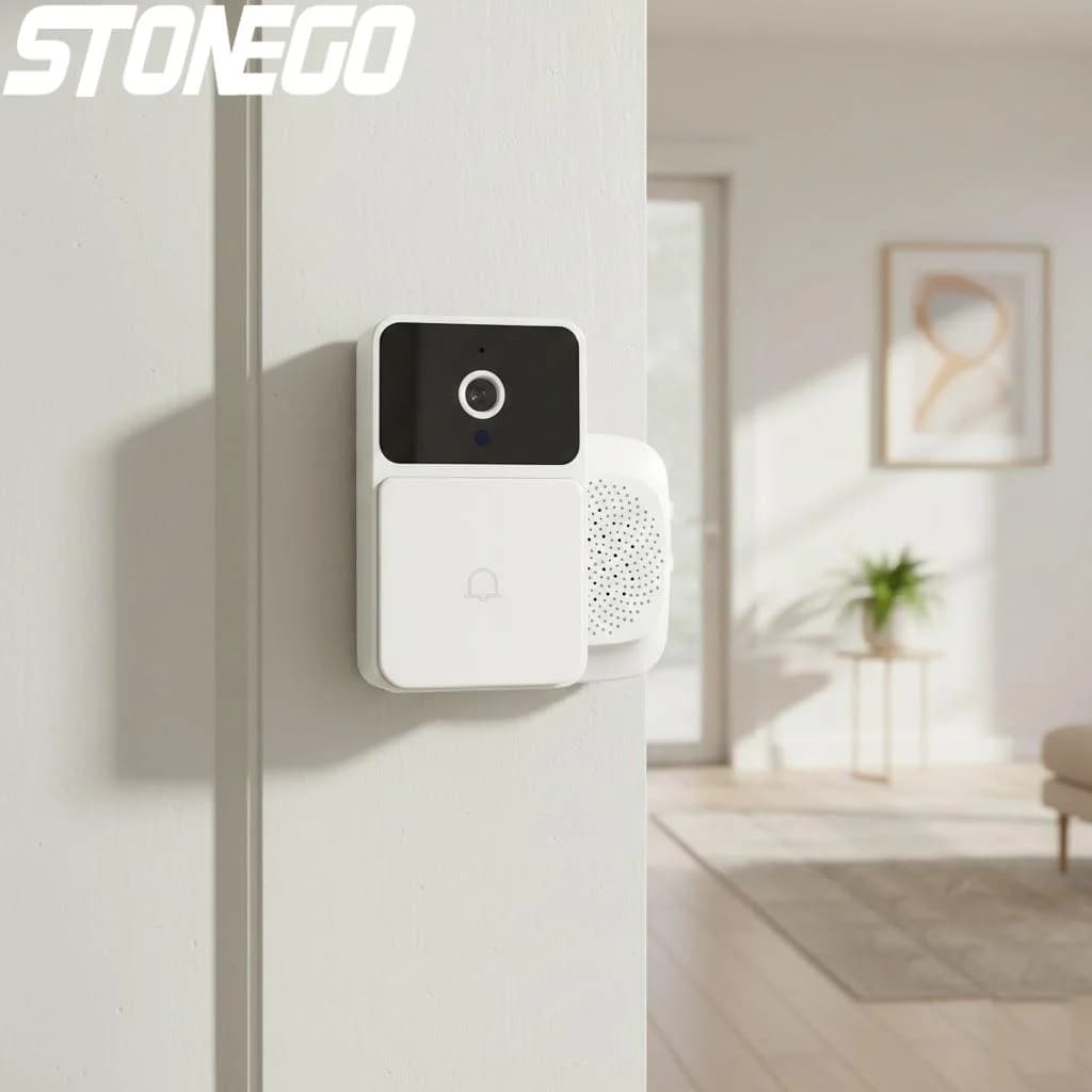 Campanello Video WiFi con Sistema Intercom Wireless, Visione Notturna, Telecamera di Sicurezza Domestica, Controllo tramite App Tuya