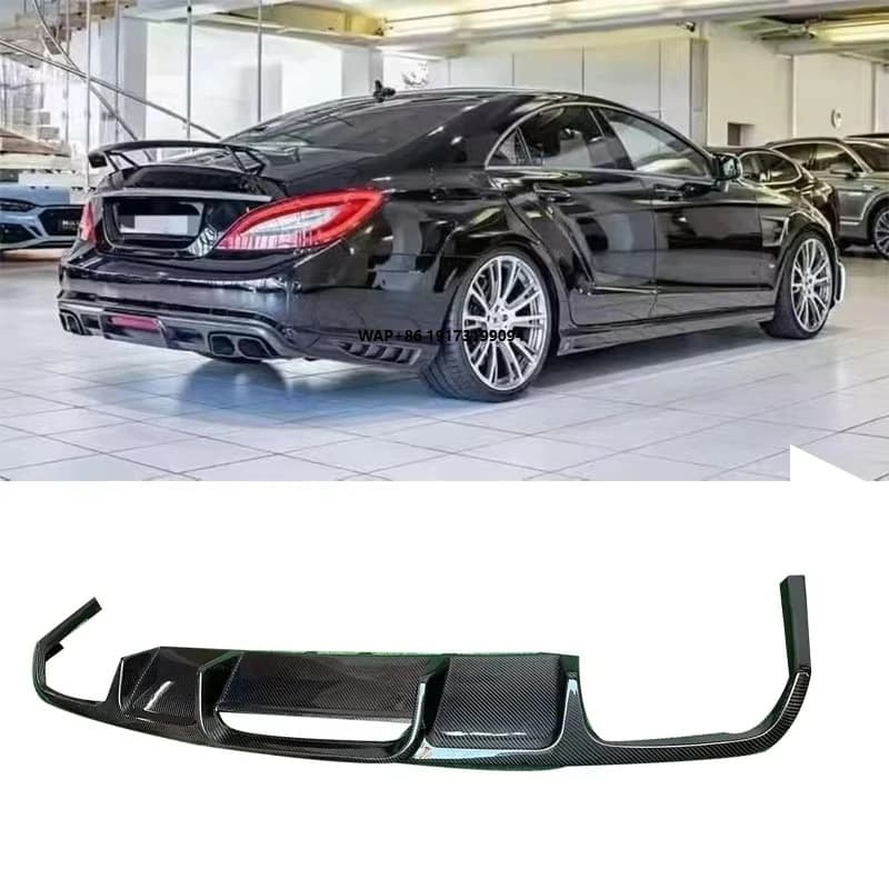 Diffusore Posteriore in Stile Fibra di Carbonio per CLS320 Cls350 Cls500 Cls63 W218 Facelift 12-18
