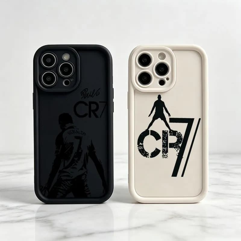 Football Star CR7 R-Ronaldo Shockproof Phone Case For iPhone 17 Air 16E 15 14 Plus 13 12 Mini 11 Pro Max Silicone Cover