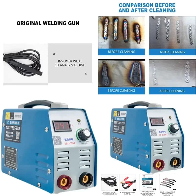 for Stainless Steel Weld Cleaner Machine Polishing Brush High Speed Welding Washing Cleaning Tool DC Switch Inverter