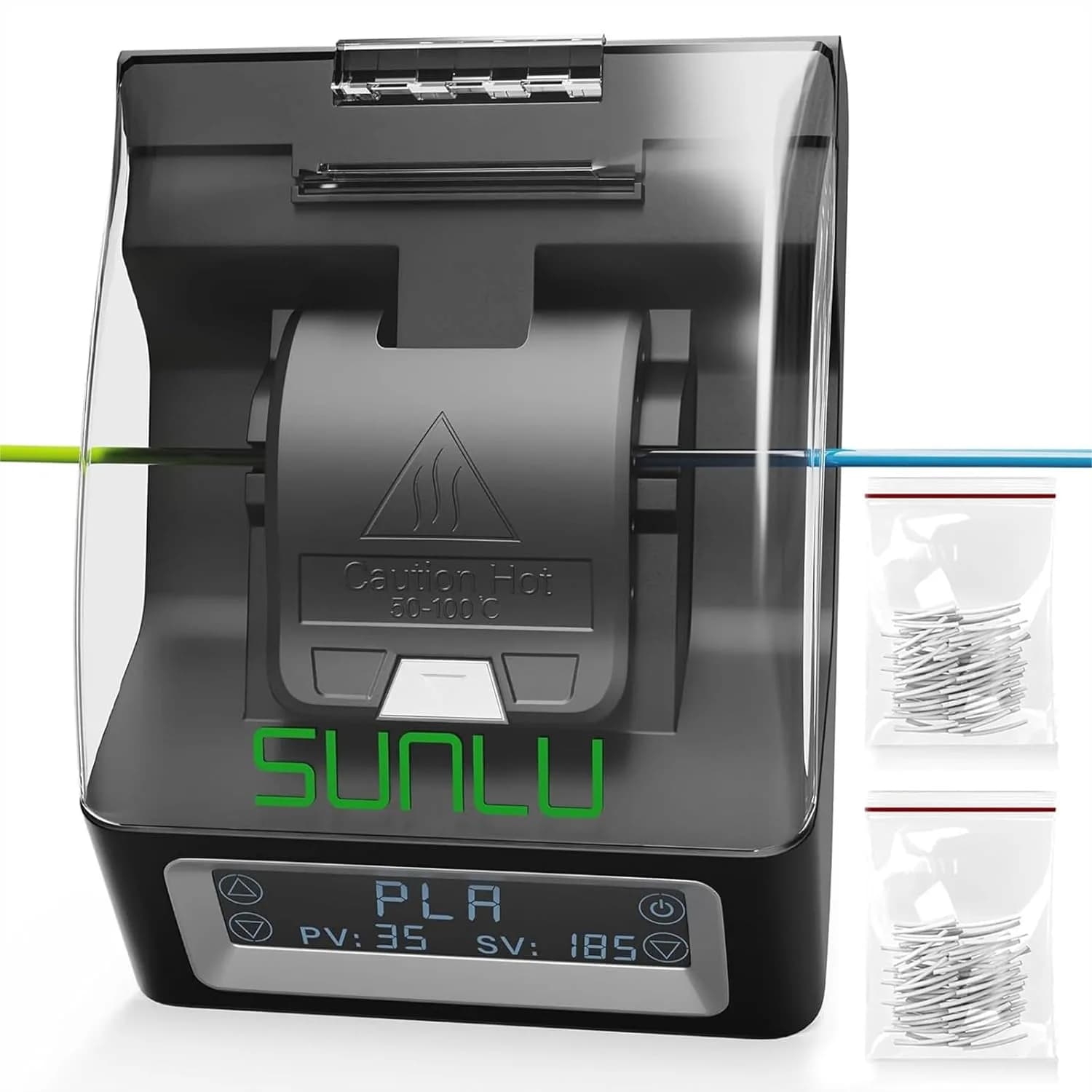 Connettore per Filamento con 400 Guaine in PTFE per Stampanti 3D, Compatibile con Filamenti da 1,75mm, PLA, PETG, TPU, ABS, PA, Nylon