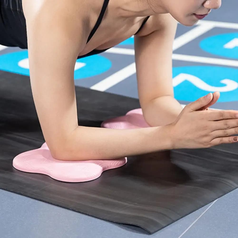 1 Pz 20 cm Yoga Tappetino inginocchiato Addensato Morbido Forte carico Resistente agli urti Ecopelle Supporto Yoga Tappetino inginocchiato Uso Yoga
