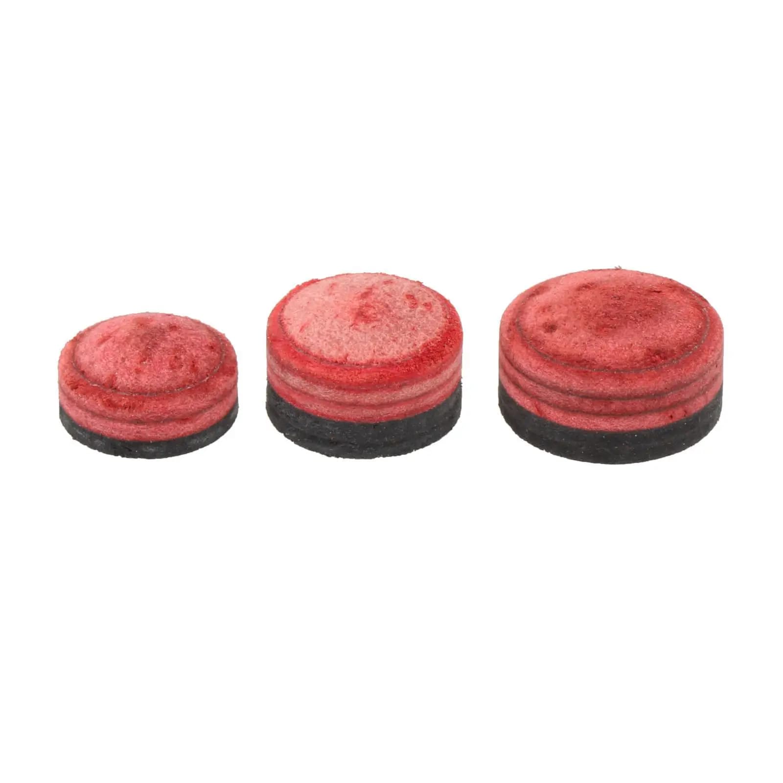 PU Leather Billiard Cue Tip 11mm Red Durable Professional Replacement for Snooker Pool Stick Accessories Game