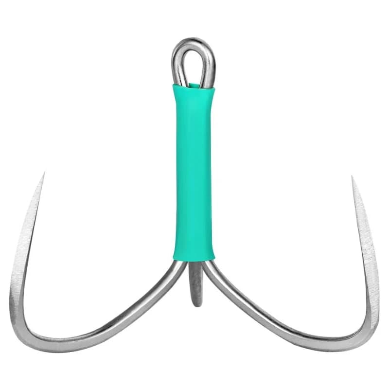 Treble Anchor Hook Fishing Hook Scale Cutting Triangular Sharp Tip Snagging Fishing Hooks Heavy Duty Freshwater Fishing Tackle