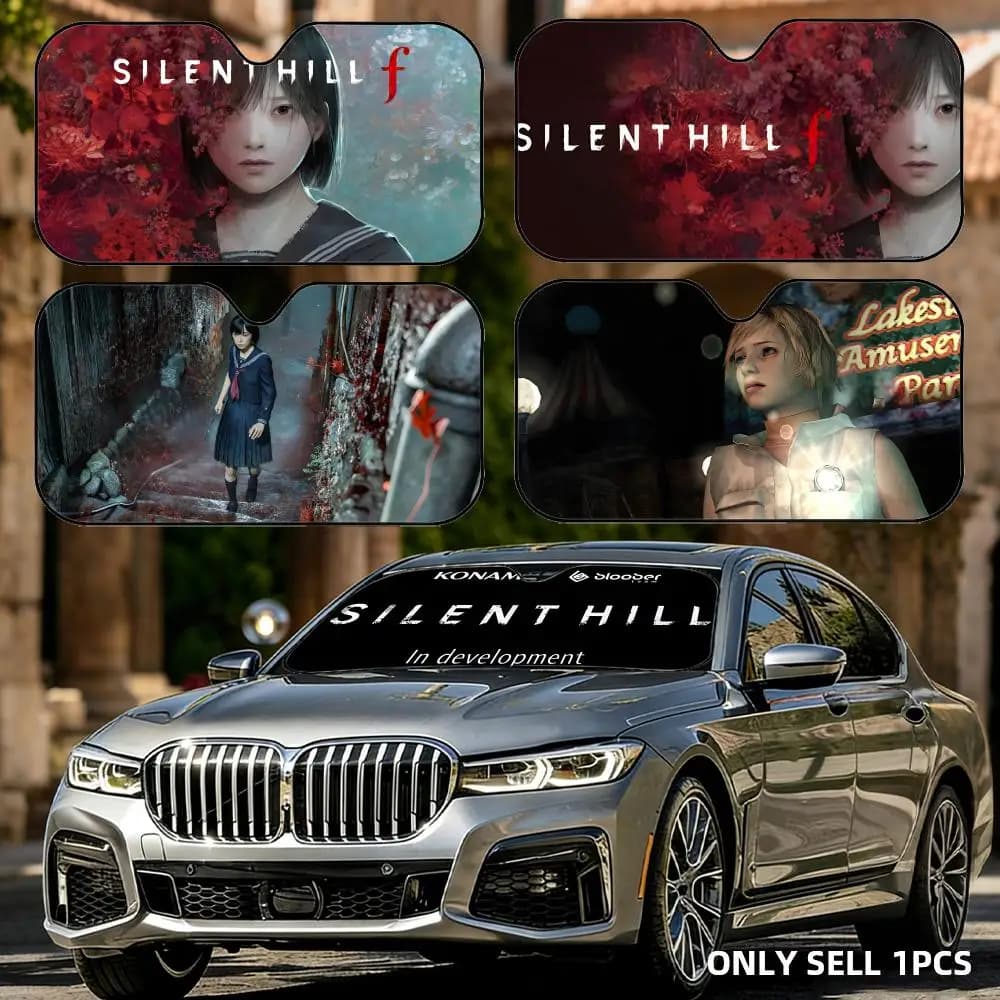 Parasole pieghevole in lamina di alluminio per auto Game S-Silent Hill - Protezione UV e isolamento termico