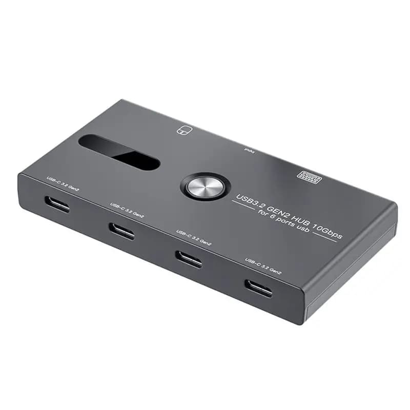 USB C AEE2-10Gbps hub, 6 port USB C splitter, USB C hub to USB C for PC, laptop, hub 3.2 Gen2 4 port USB C splitter