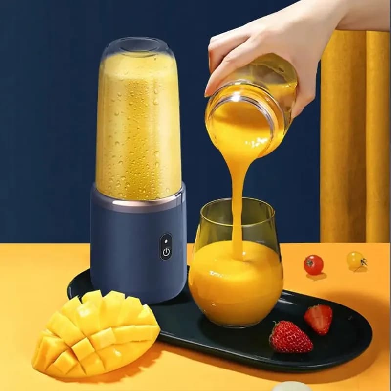 Mini Rechargeable Blender – Portable Juice Extractor for Frullati, Oranges and Tritato Ice – Perfect for Gym, Office and Travel