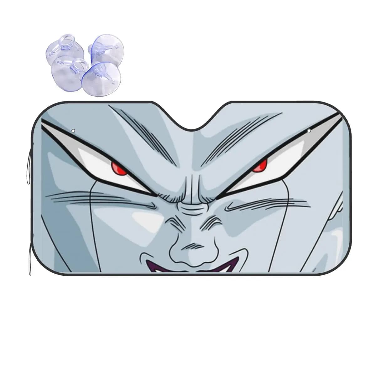 Parasole per Parabrezza Dragon Ball Z Frieza Eyes, 70x130cm, in Foglio di Alluminio, Visiera Parasole
