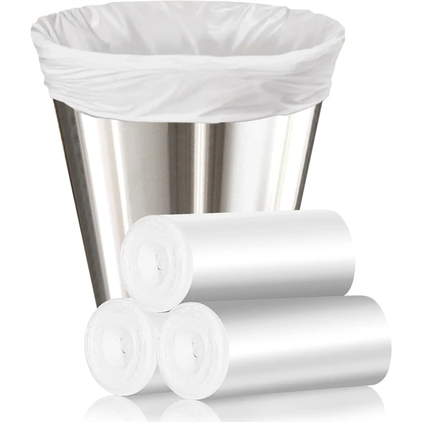 105 Sacchetti per Rifiuti di Piccole Dimensioni, Sacchi per Pattumiera da 4 Galloni - Sacchetti Inodori per Cestini dei Rifiuti per Bagno, Cucina, Camera da Letto, Pulizie