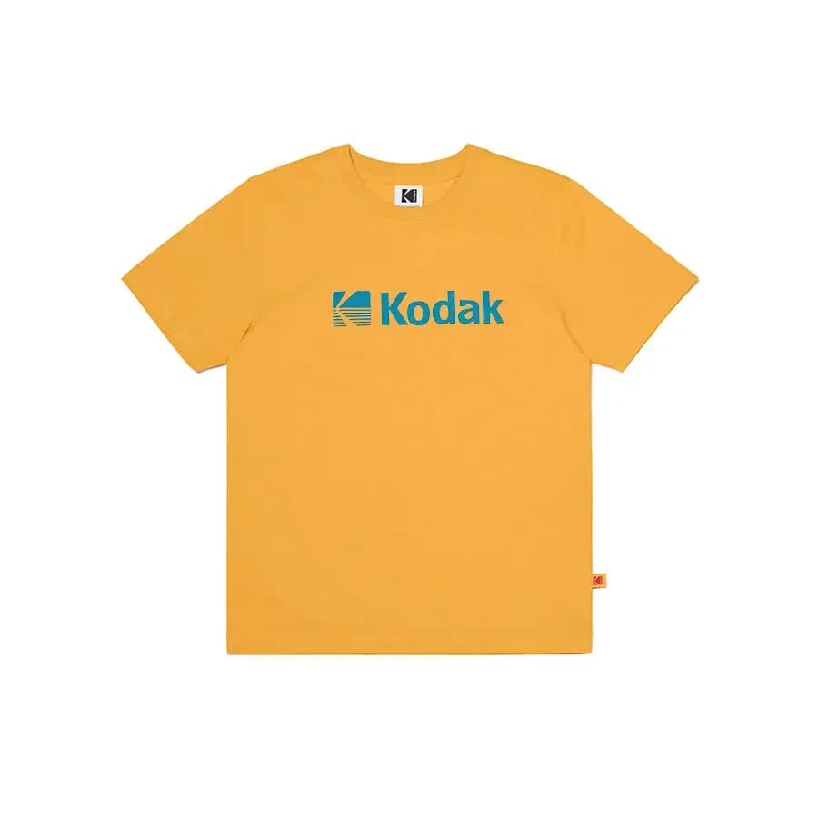 T-shirt girocollo a maniche corte in puro cotone Kodak, unisex, per giovani, alla moda, estiva, casual, versatile, stile basic, con motivo a lettere