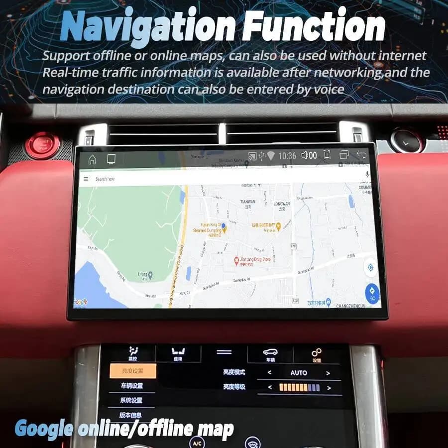 Navirider AHD Screen For Land Rover Range Rover Vogue L405 Sport L494 2013-2017 Android 15 GPS 4G Navi Carplay 13Inch Car Radio