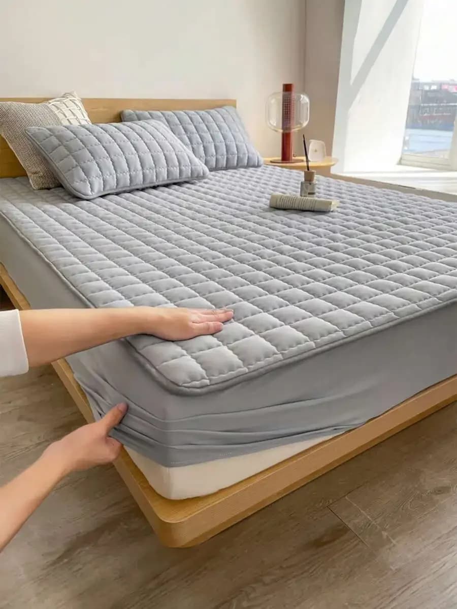 1 pezzo di lenzuolo trapuntato, biancheria da letto, lenzuolo con angoli, coprimaterasso, copriletto, biancheria da letto morbida e confortevole per la camera da letto, copriletto per