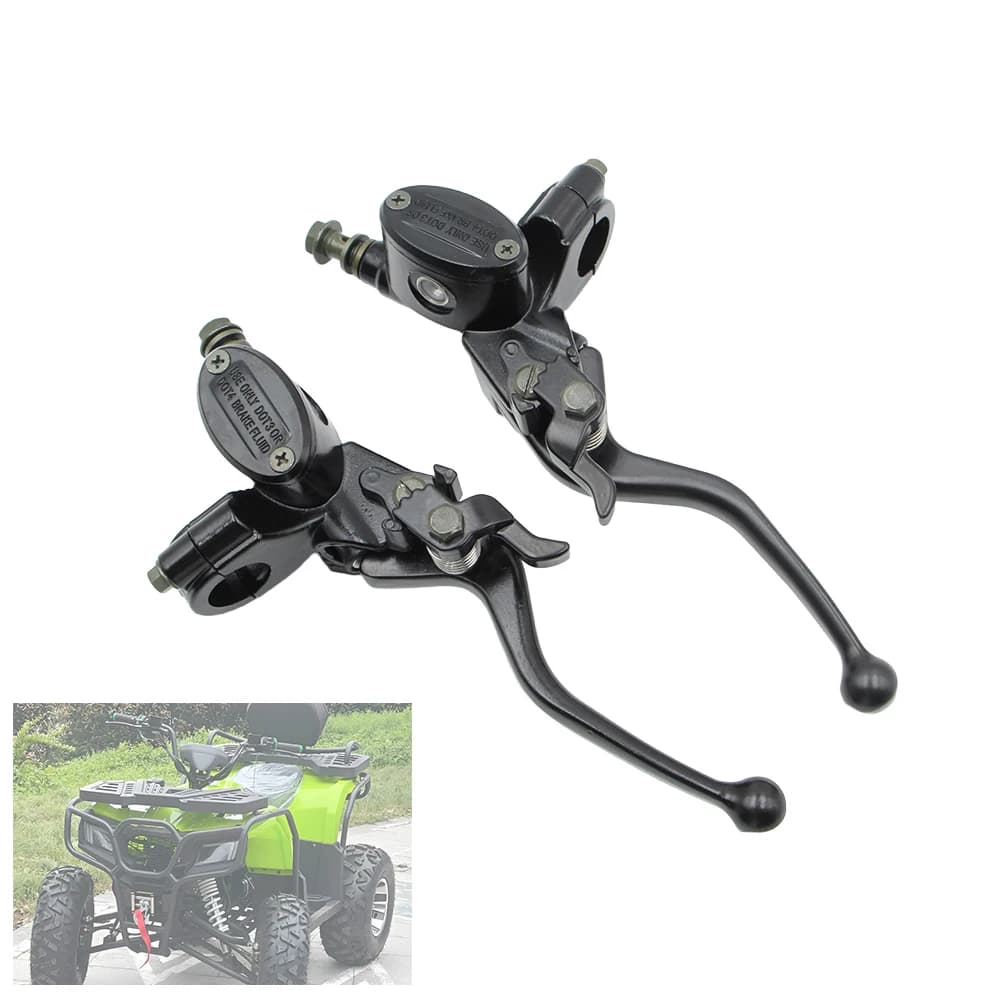 NUOVA leva del freno della pompa idraulica del manubrio da 7/8 "22mm con freno di stazionamento e interruttore di arresto per parti ATV UTV Buggy Quad Bike