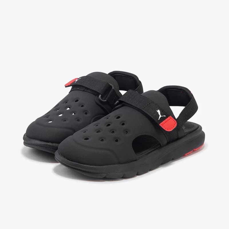Puma Authentic New Sandali sportivi in velcro traspiranti e resistenti all'usura per bambini 390692-01