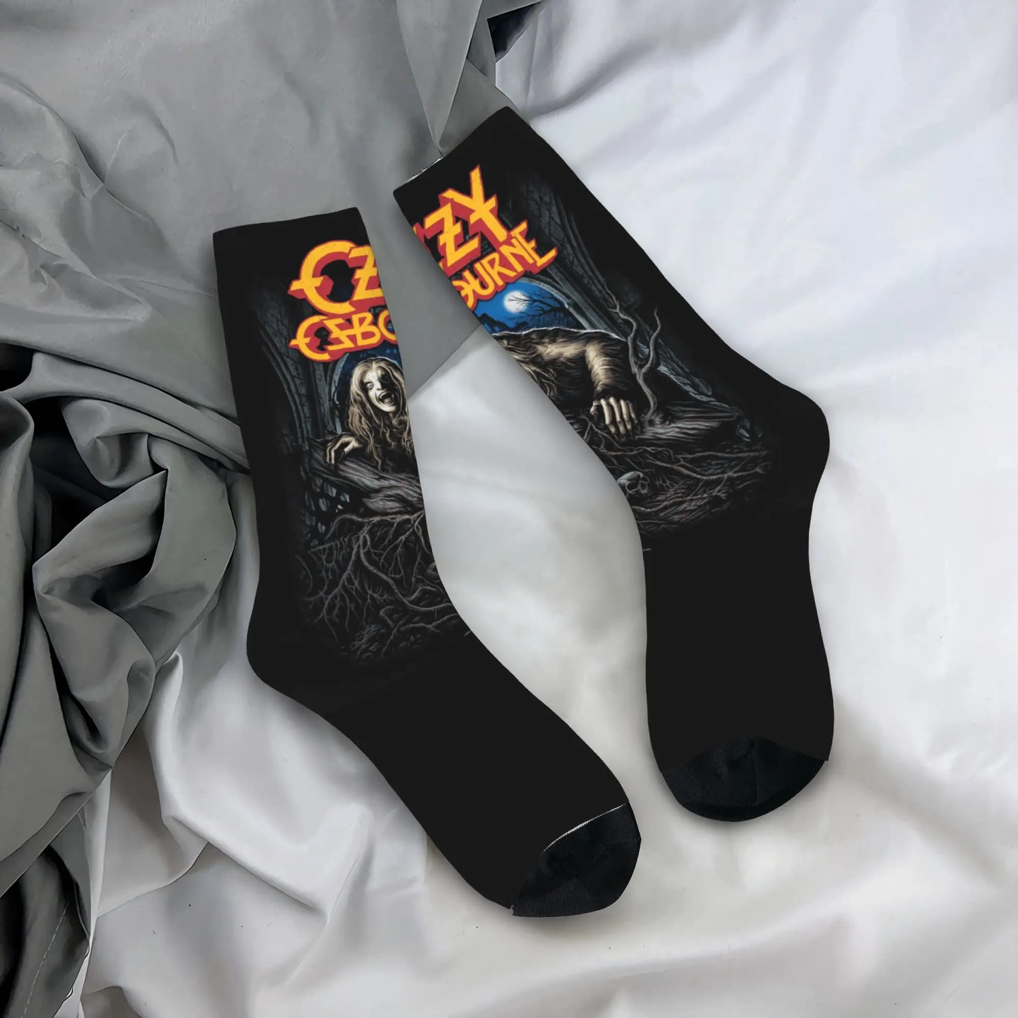 Calzini personalizzati Ozzy Osbourne Prince Of Darkness, calzini unisex per banda heavy metal, rock, primavera, estate, autunno, inverno