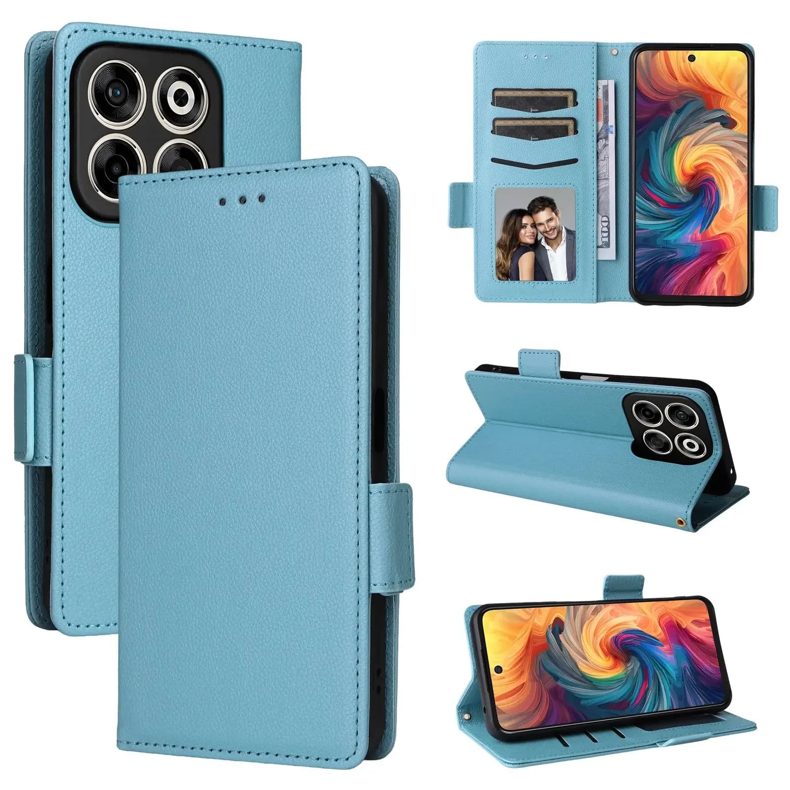 Per ZTE Blade V70 Nubia V70 NFC 4G Custodia a portafoglio con vibrazione Custodia magnetica in pelle per ZTE Nubia V70 NFC 4G V 70 Custodia posteriore