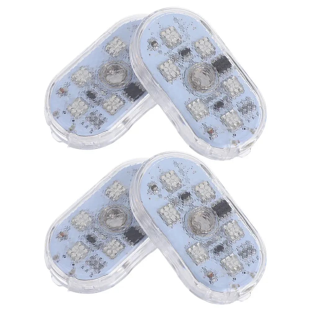 2 Paia di Luci Ambientali per Auto con Sensor Touch, Rechargeable USB, Led Lamp for Interior, Decorative Strip for Reading and Truck