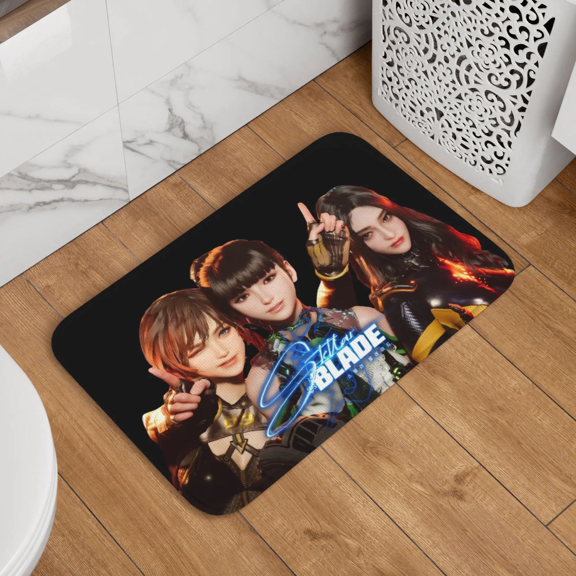Tappetino Personalizzato Coreano per Gioco d'Azione e Avventura Stellar Blade, Antiscivolo, per Cucina, Bagno, Garage, 40*60cm
