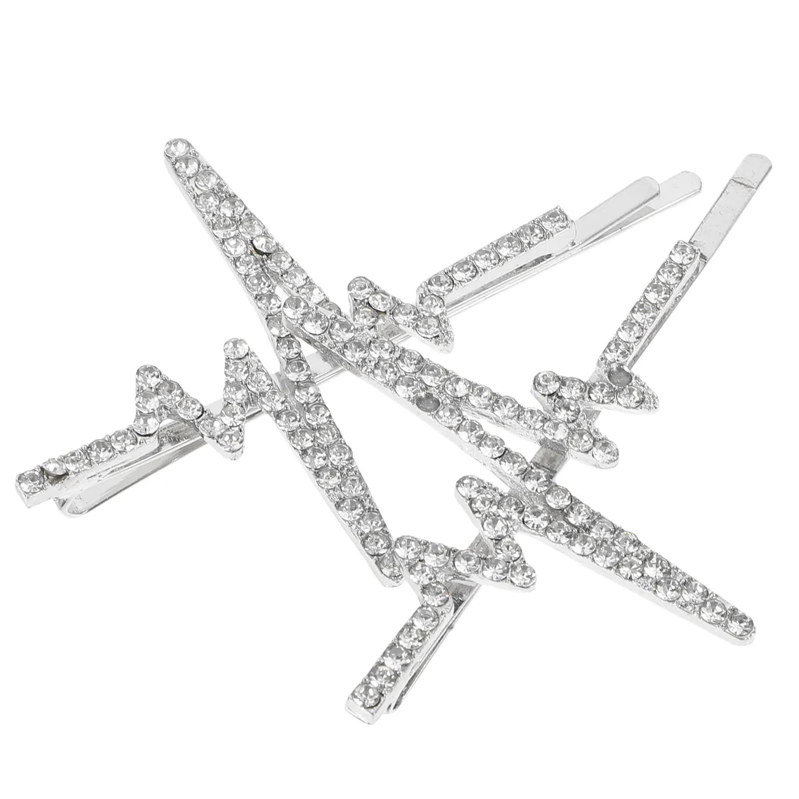2 fermagli per capelli da sposa con strass, fermagli in metallo, accessori per capelli eleganti e scintillanti per matrimoni, occasioni formali, versatili