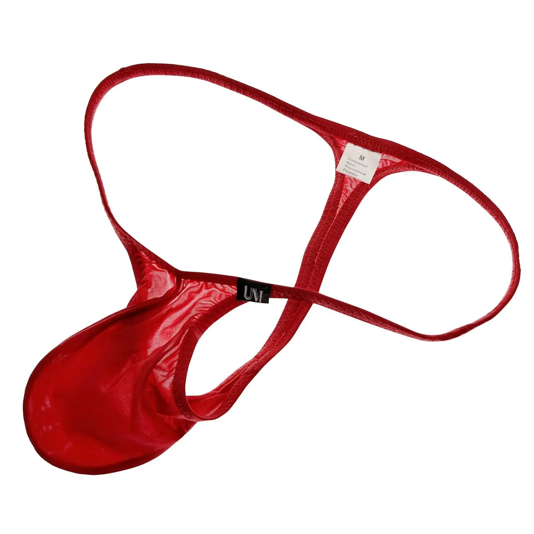 Slip da Uomo Simplicity Ice Thongs con Cintura Super Sottile, Tinta Unita, Comoda Tasca e Trasparenze per Uso Quotidiano