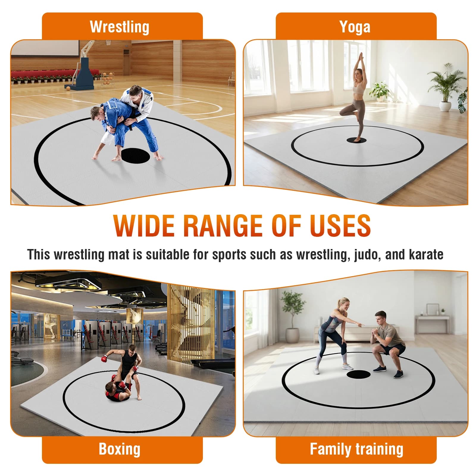 Foldable Mats Waterproof for Training, Jiu Jitsu, Yoga, BJJ, MMA, Grappling, Judo, Boxing and Martial Arts