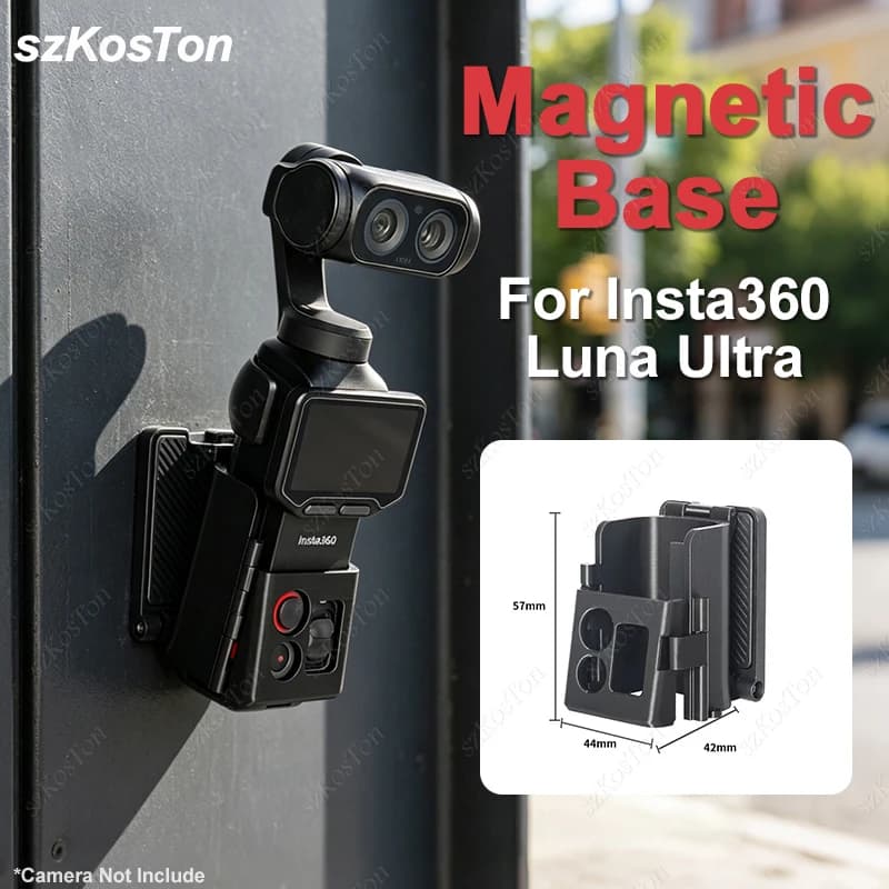 Magnetic Mount Base Bracket for Insta360 Luna Ultra Portable Desktop Folding Tripod Stand for Insta360 Action Camera Accessories