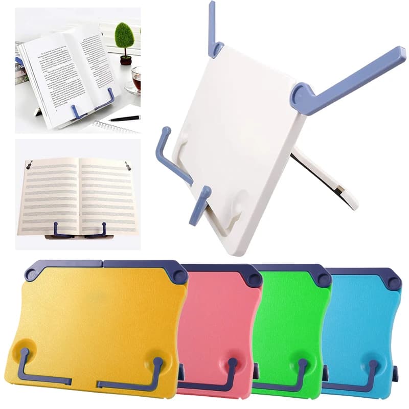Supporto per spartiti da tavolo in plastica Mini supporto da lettura portatile per bambini Accessori per chitarra pieghevoli Regali per principianti per bambini TMZ