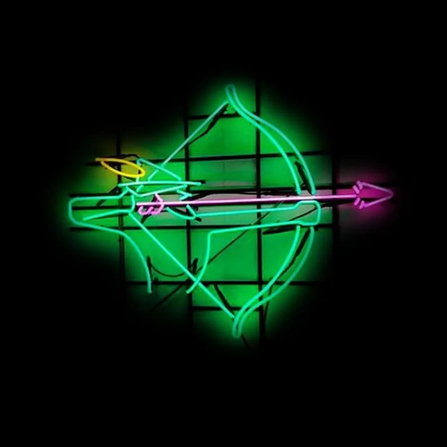 Uomo con freccia Neon Sign Love Neon Light Sign tubo di vetro reale Design personalizzato ristorante Hotel Decor insegne al Neon in vendita Dropship