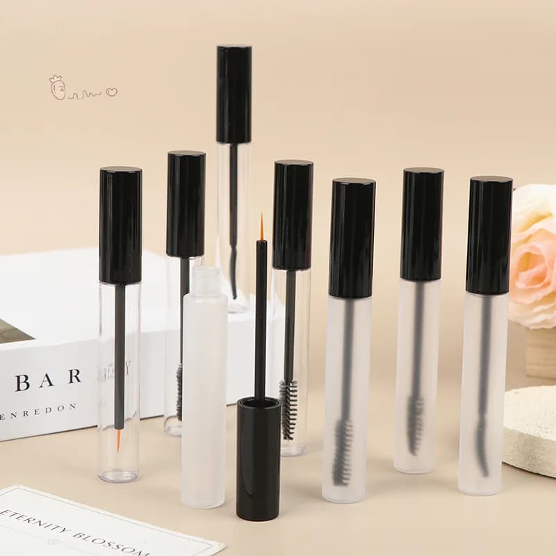 ♪ TW] 12 ml vacuum mascara pipe with eyelash wand for eyelash growth Liquid eyeliner cream container Reusable makeup bottle