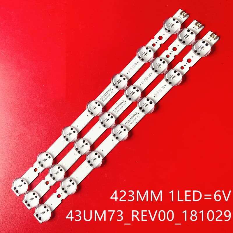 Striscia di retroilluminazione a LED per SSC.Y19 43UM73 43UM751C0SB 43UM7490PLC 43UM74006LB 43UM7400PLB 43UM7300PSA 43UM7340PVA 43LM6300PSB