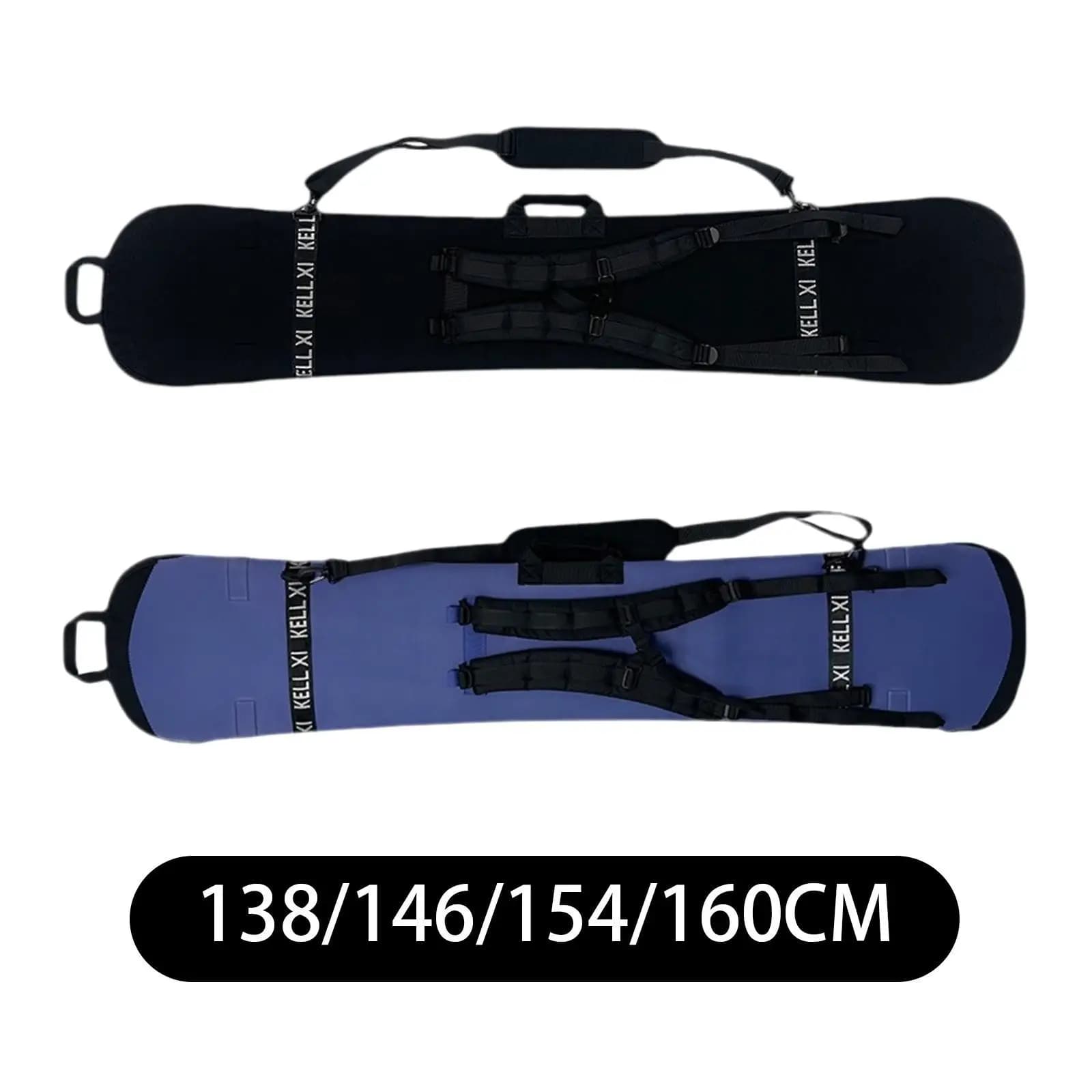 Custodia da snowboard con rilegatura sul zaino Protezione da snowboard in neoprene