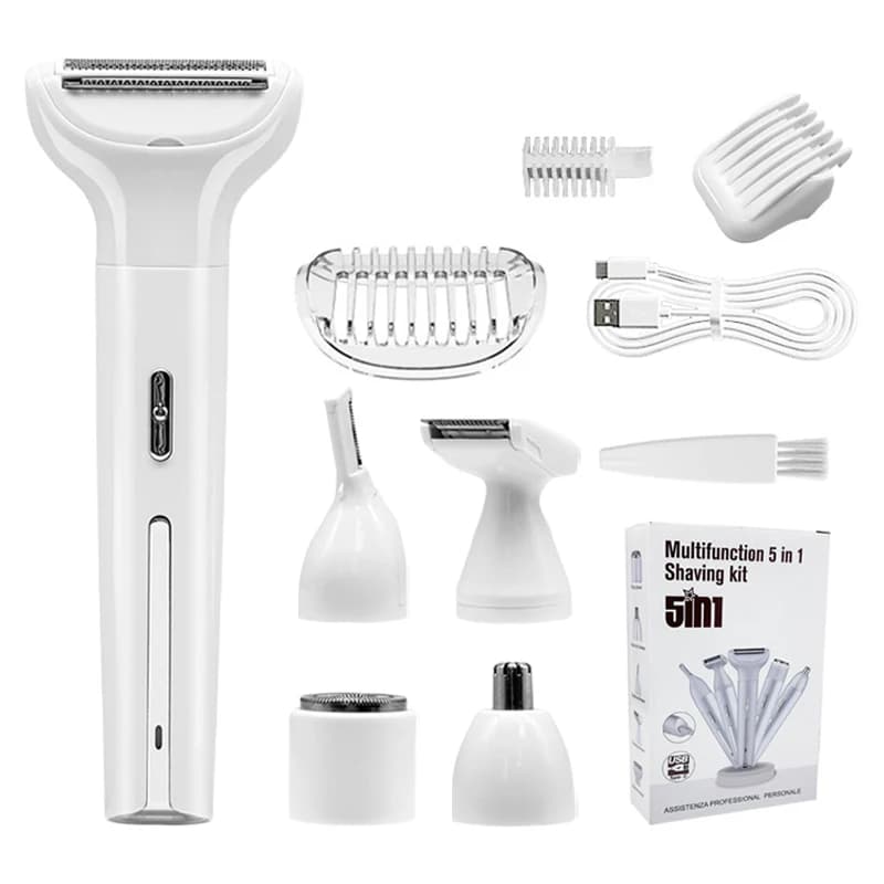 Women's Electric Shaver 5in1 Inner Care All-in-one Axle Hair Cutting and Shaving Private Pubic Hair