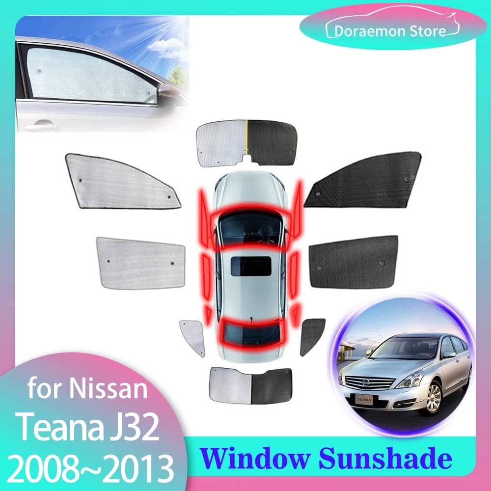 Copertura Completa Tende Da Sole Per Nissan Teana Maxima J32 2008 ~ 2013 Finestra Laterale Posteriore Visiera Tenda Parabrezza Anteriore Zerbino Accessorie
