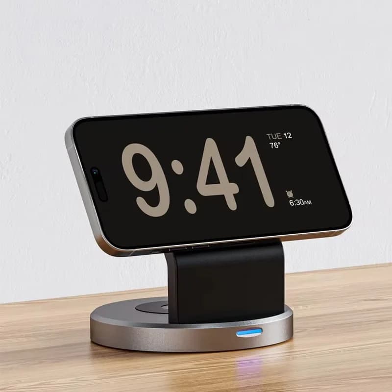 Magnetic 3 in 1 Quick Wireless Charger Table Charging Station for Magsafe iPhone 16 15 14 13 12 Pro Max Apple Watch AirPods Pro