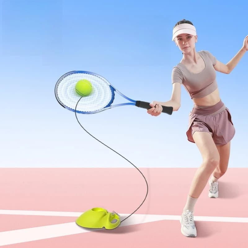 Tennis coach for single player, tennis racket, fixed ball coach, practice for one person, automatic bounce belt line
