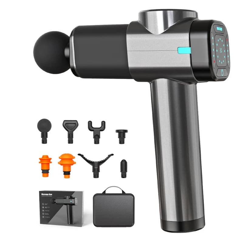 High Percussion Muscle Neck Massage Gun 30 Speed and 8 Heads for Deep Fabrics for Athletics Gun for Pain Pain