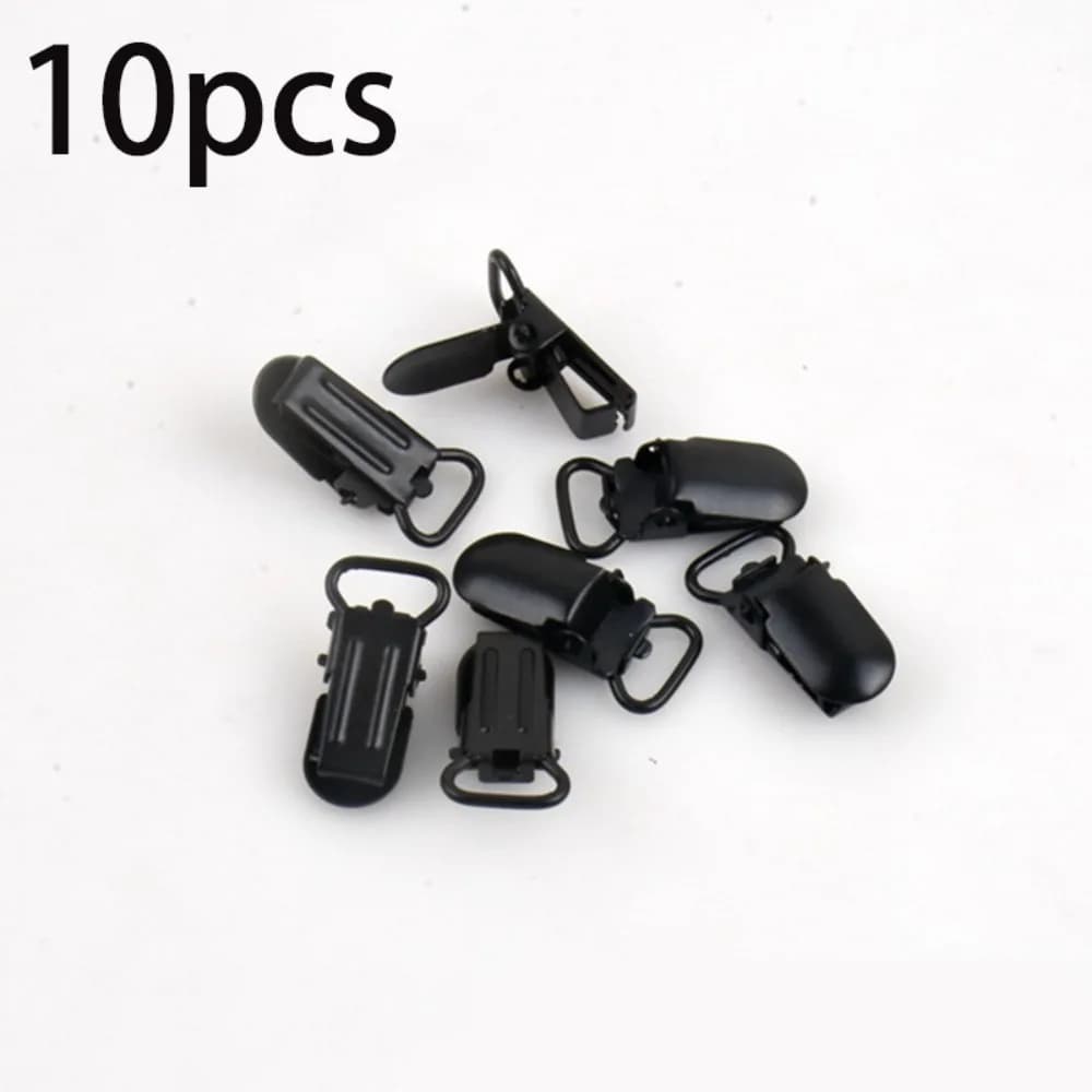 10 pz. NUOVI Portaciuccio Multifunzione Antiscivolo Fai-da-te, Clip per Bavaglino, Porta Giocattoli Antiruggine, Accessori per Passeggino