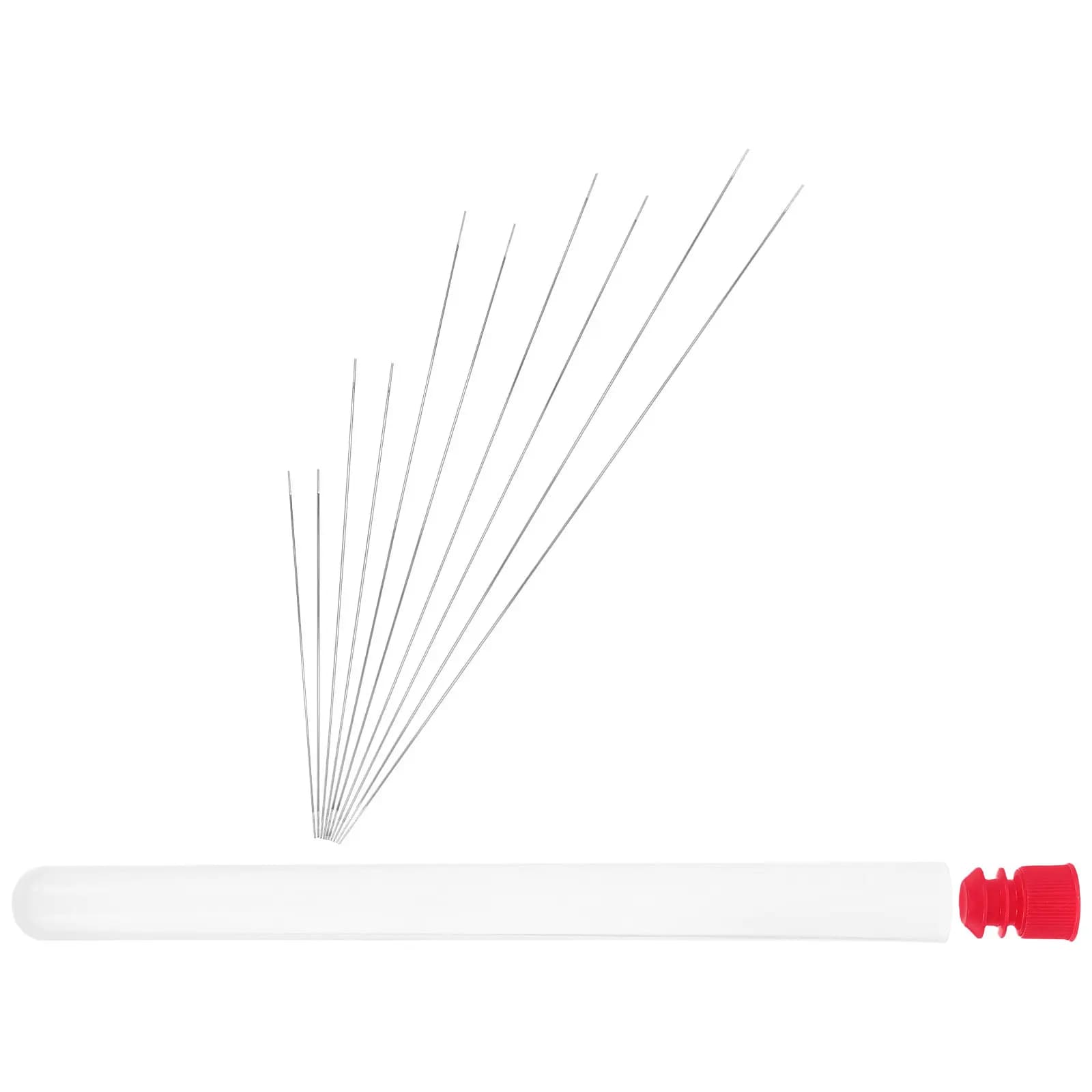 1Set Large Eye Beading Needles Set for Jewelry Making Bracelets Necklaces DIY Craft Iron Needles with Clear Storage Bottle