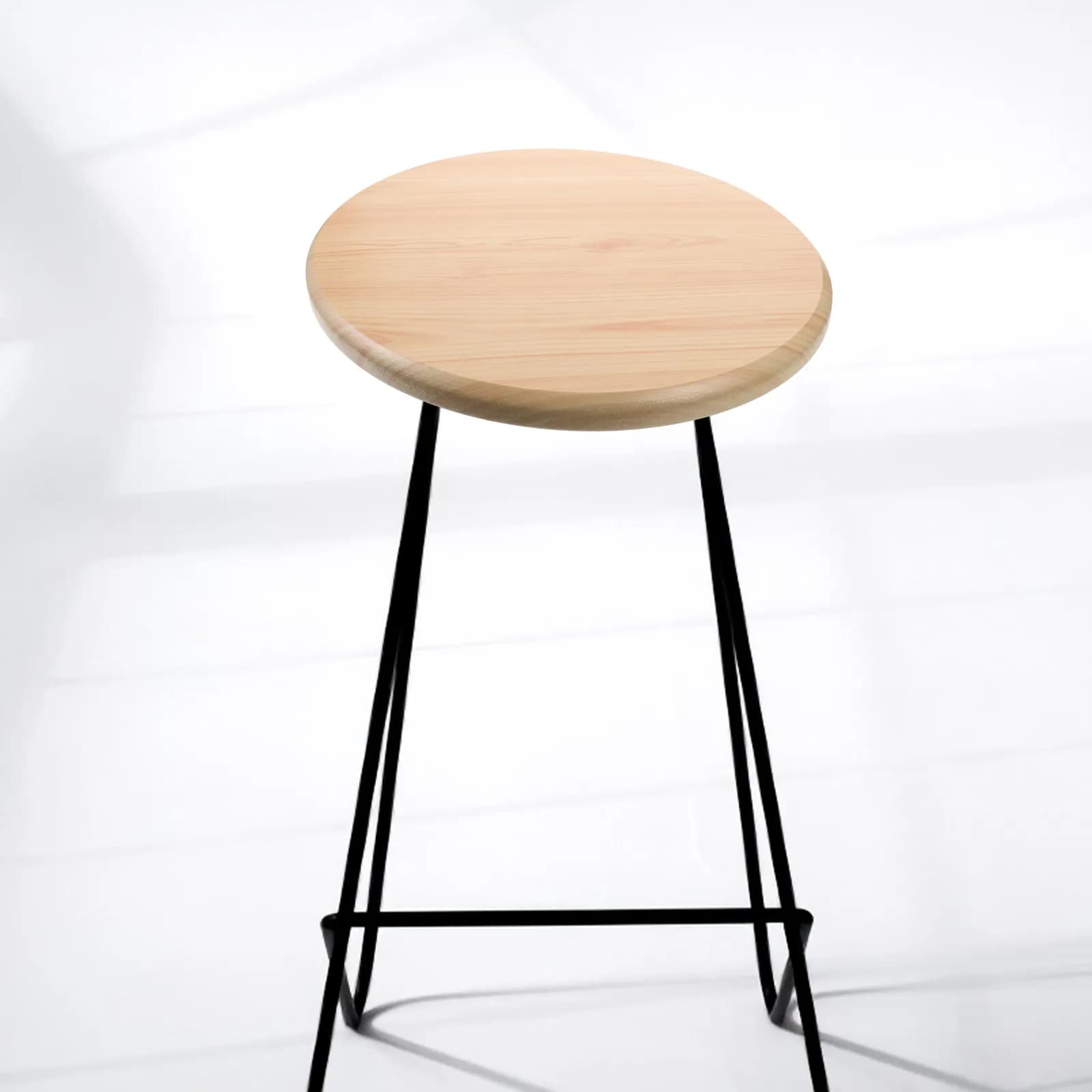 Wooden Stool Seat Replacement Round Stool Cover Sturdy Chair Seat for Bar Home Kitchen Dining Room Chair Wood Cushion