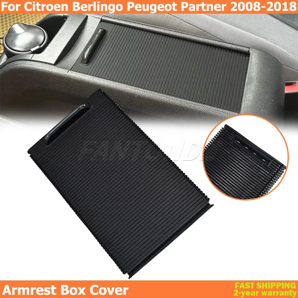 For Citroen Berlingo Center Arm Box Cover Plate Buckle Holder Pull Tent Gloves Storage Box Sliding Push-Pull Cover Plate