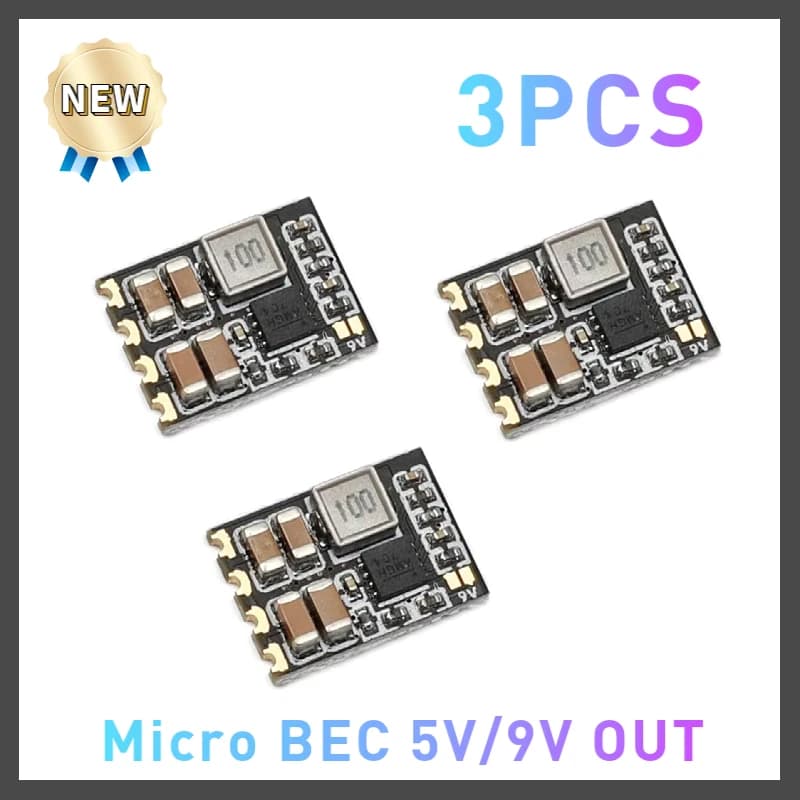 3 pz/Micro BEC 2S~6S (6-30V) a 5V/9V-ADJ 1.5A Regolatore Step-Down per Droni FPV, Modelli RC ed Elettronica Fai-da-te, SE-0509