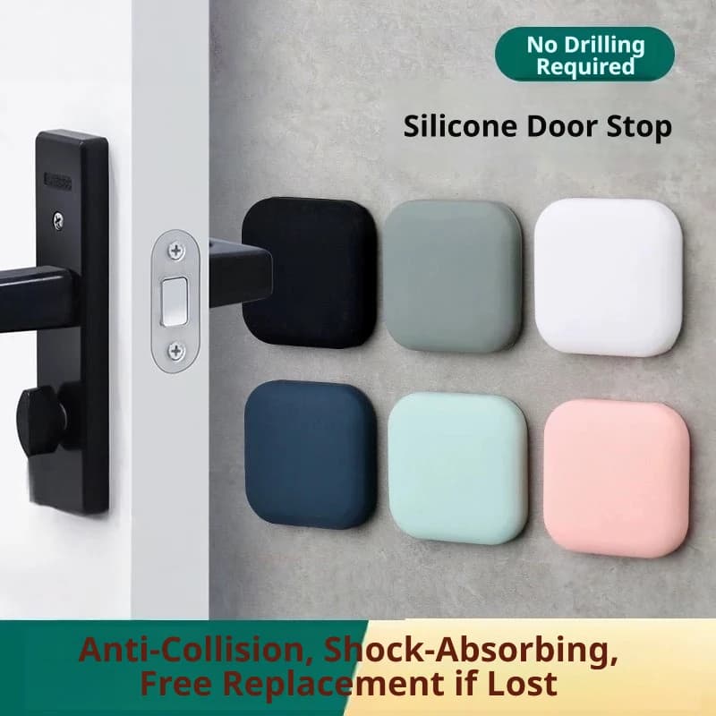 Silicone Shockproof Doorknob Door Stopper Anti Collision Crash Buffer Protective Pad Mute Noise Absorbing Soft Wall Protector We