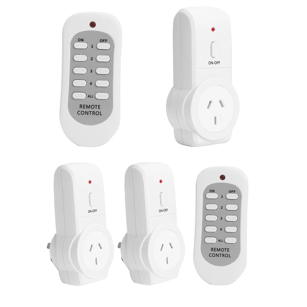 Intelligent socket 433.92MHz 240V 50Hz 10A with Wireless On/Off remote control, Portable socket for home and kitchen